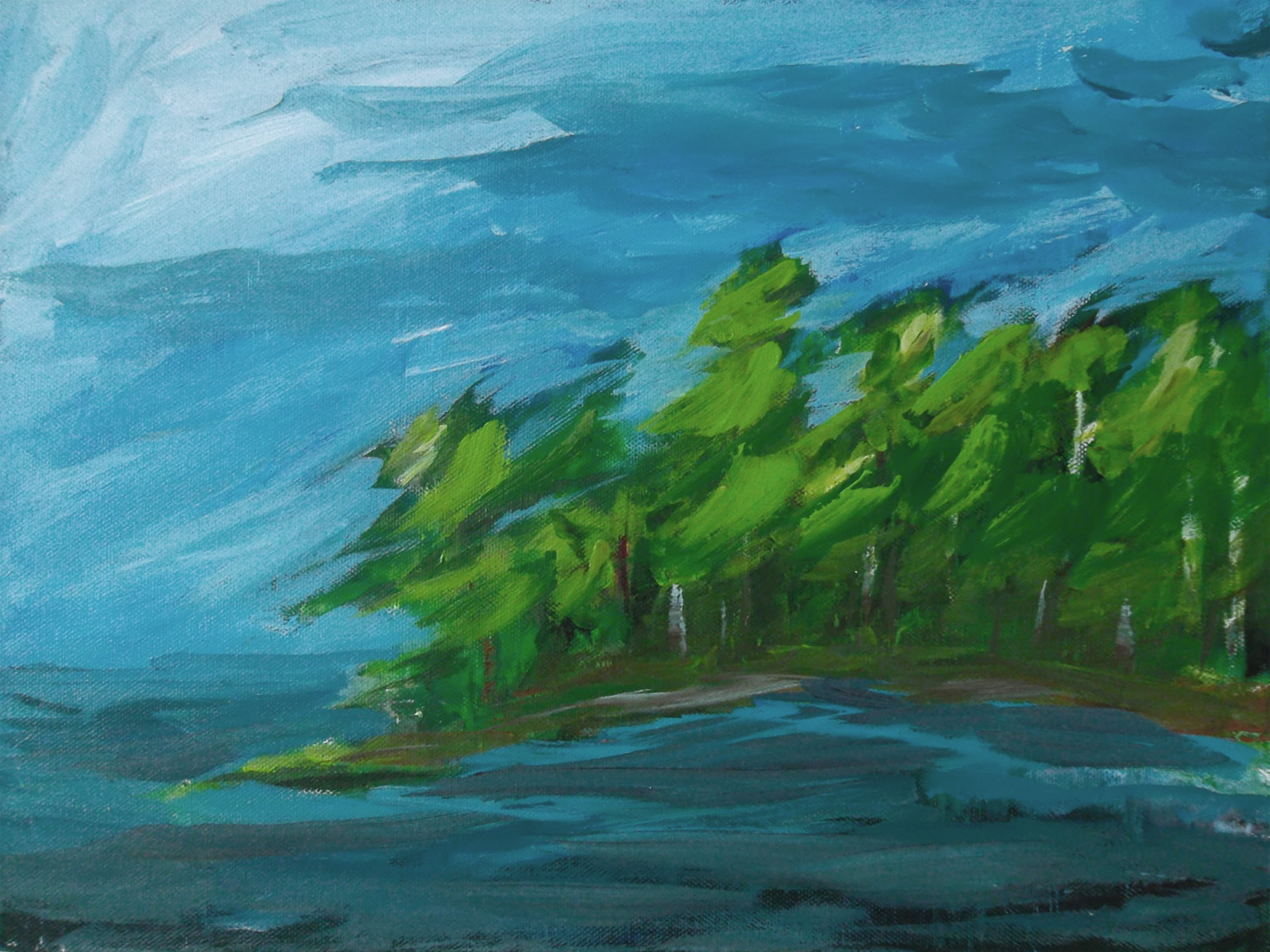 whiteshell landscape painting buying canadian art janet bright